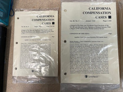 Mixed Set „CALIFORNIA COMPENSATION CASES” 26 bound vols. + 53 loose booklets VG
