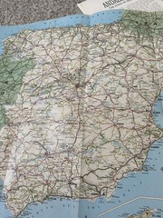 Vtg Andalusia Book W Map article 1964 English Southern Spain Acquaroni Arielli