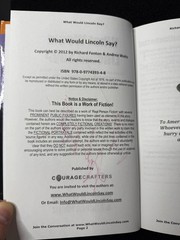 What Would Lincoln Say? Richard Fenton Andrea Waltz 2012 SIGNED Political