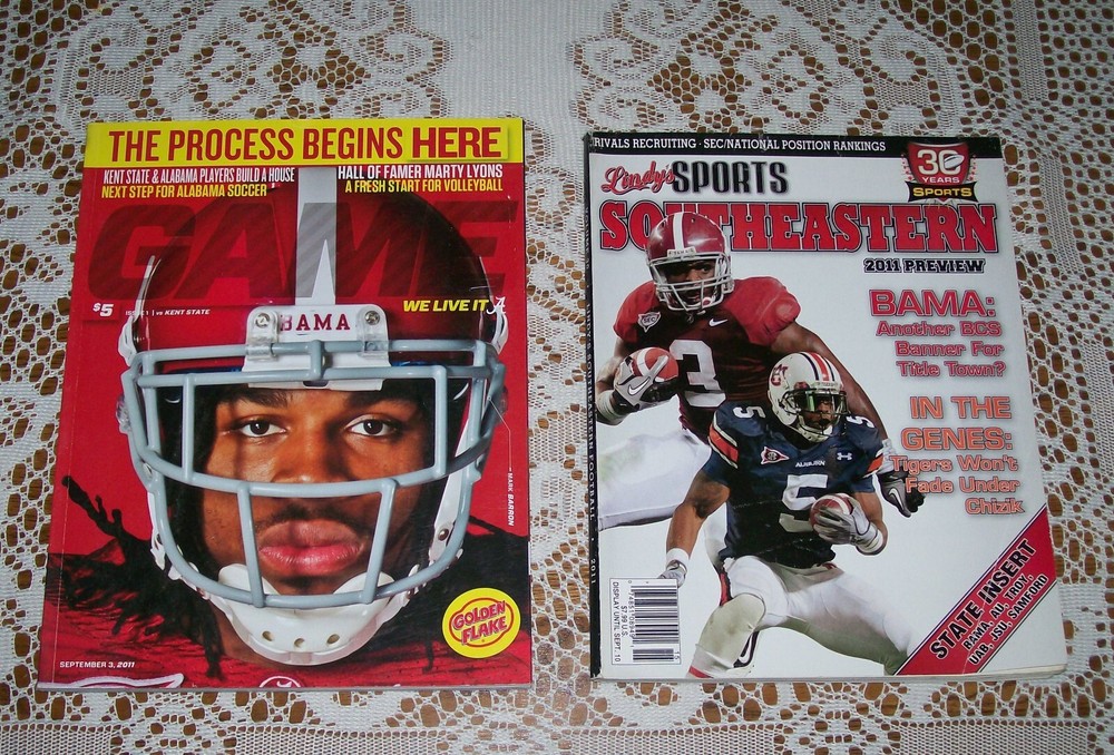 2 Issues GAME Crimson Tide Football vs Kent St. & Lindy Sports S.E. 2011 Preview