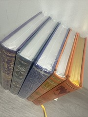 Set of 5 Bonded Leather Children Boys Hardcover Books Arthur Holmes Greek etc