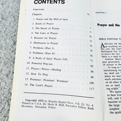 The Power of Prayer Fred R. Brock Jr. 1975 Christian Study Guide Regular Baptist