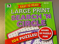 Lot of 2 Word-Search Large Print Puzzle Books-Kappa True Crime & Search & Circle