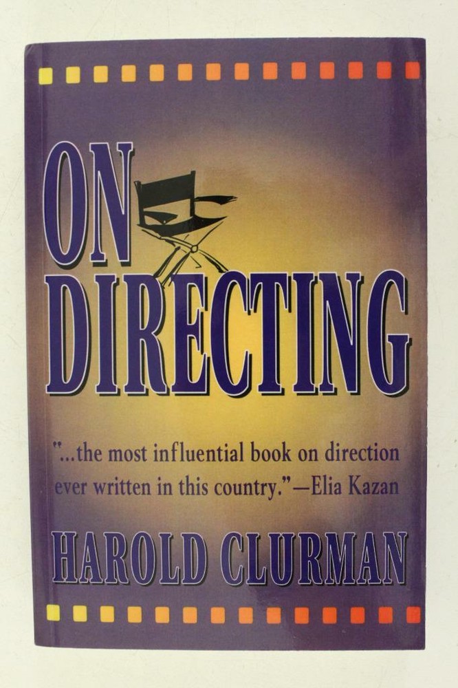 MODERN PB Book ON DIRECTING by Harold Clurman Theater Stage Direction 1997