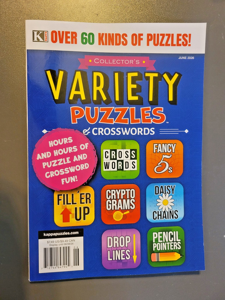 Collector’s Variety Puzzles & Crosswords by Kappa – Over 60 Kinds of Puzzles!