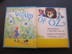 THE WIZARD OF OZ Wonder Books 1974 hb L. Frank Baulm Tom Sinnickson #543 VG!