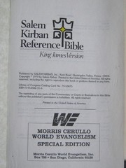 Salem Kirban Reference Bible