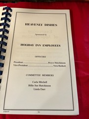 COOKBOOK recipes Somerset, PA? Holiday Inn Employees~~ 61 Pages~ No Date?