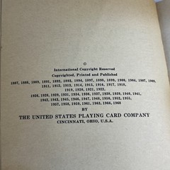 Official Rules Of Card Games 56th Edition Paperback Poker Bridge 1968 Vintage