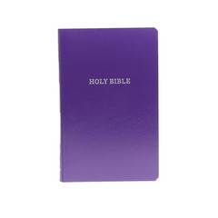 KJV Holy Bible: Gift and Award, Purple Leather-Look, Red Letter, Comfort Print: