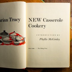 VTG 1968 Marian Tracys New Casserole Cookery Cookbook – HC First Ed & Pr – GOOD