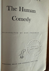 The Human Comedy William Saroyan Illustrated by Don Freeman Unclipped $4.50