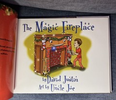 The Magic Fireplace Book 2017 by David Justin 1st Edition #283 Hardcover SIGNED