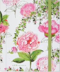 Rose Garden Large Address Book – hardcover_spiral Peter Pauper Press