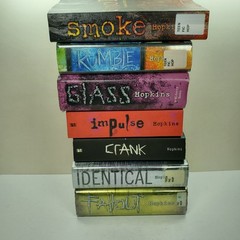 Lot Ellen Hopkins Crank Series 7 PB &HC Book Set