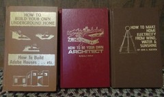 Lot of 3 HOW TO Tab books 1st eds UNDERGROUND HOME ADOBE ELECTRICITY ARCHITECT