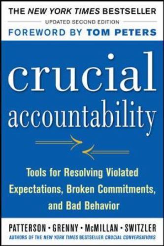 Crucial Accountability: Tools for Reso- 9780071829311, paperback, PATTERSON, new
