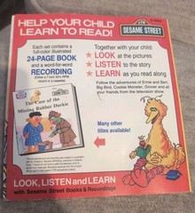Oscar Grouch’s Alphabet Trash 1981 Sesame Street Listen Learn Cassette Vintage