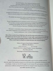 Harry Potter and the Cursed Child – Parts One & Two (1st edition & 1st Print)
