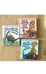 Jane Yolen & Mark Teague How Do Dinosaurs 3-Book Board Book Set Illustrated