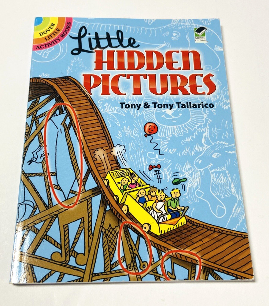Little Hidden Pictures Activity Book 2008 64 Pages 1st Ed 4×5 3/4 inches Ages 4+