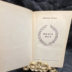Ernie Pyle Brave Men HC Henry Holt and Company 1944 WWII Nonfiction War