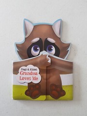 Hugs & Kisses Board Book – Grandma Loves Me 2017 Lake Press Raccoon