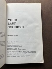 Your Last Goodbye by Salem Kirban 1969 Paperback Book