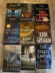 Lot of 9 John Grisham Hardcover Books Most 1st Edition