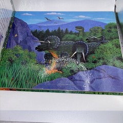Jigsaw Dinosaurs by Anne Sharp. (2000, Hardcover) jigsaw puzzles in a book form