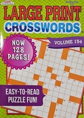 Kappa Large Print Crosswords Puzzle Books, 32 Different Volumes to Select U-PICK