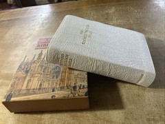 Revised English Bible (REB) White French Morocco Leather Rare Cambridge REB172W
