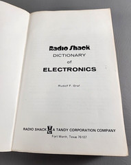 Radio Shack 1974-75 Dictionary of Electronics by Rudolf F Graf 688 Pages Vintage