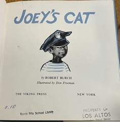 JOEY’S CAT : by Robert Burch : illus Don Freeman : vintage