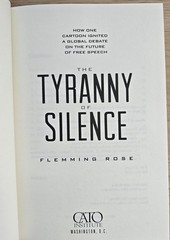 Tyranny of Silence – Flemming Rose – HC/DJ – ©2014 CATO Institute – Mint Cond…