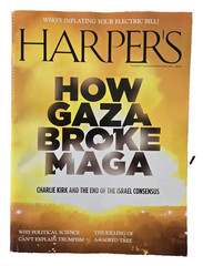 Harper’s Magazine January 2026 How Gaza Broke MAGA Charlie Kirk FREE US SHIP