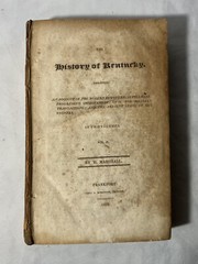 The History of Kentucky Hardcover Book, Vol II, by H. Marshall, 1824, 1st Ed.