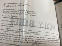 NIV Thinline Reference Bible by Zondervan Staff (2011 Bonded Leather) Thumb Ind