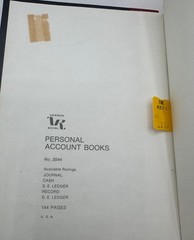 Vintage Vernon Royal S.E. Ledger Book No 2044 Unused 144 Pages Accounting