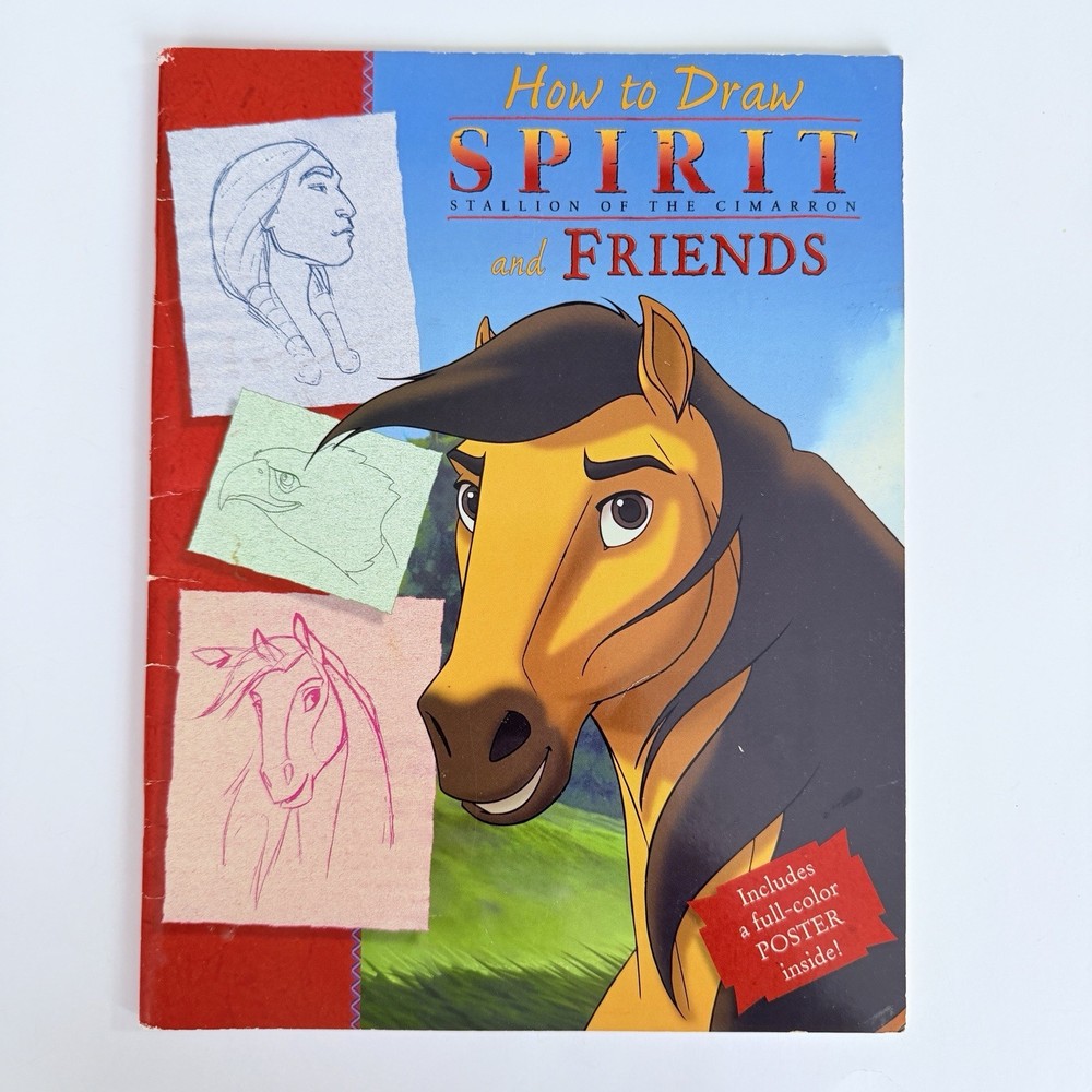How to Draw Spirit Stallion of the Cimarron 2002 DreamWorks Art Book NEW VINTAGE