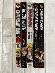 Lot of 5 Shonen Jump Manga – Chainsaw Man JJK Demon Slayer Boruto, English Ed