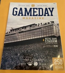 Notre Dame vs Nevada Gameday Magazine Program September 10, 2016 Non-circulated!