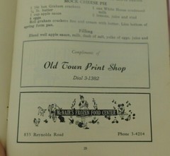 What’s Cookin’? 1948 1st ED. Winston-Salem Woman’s Club Cookbook