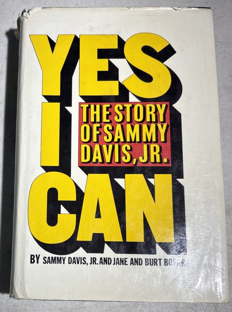 Yes I Can The Story of Sammy Davis Jr w/Jane & Burt Boyar HC DJ 1st Ed 1965