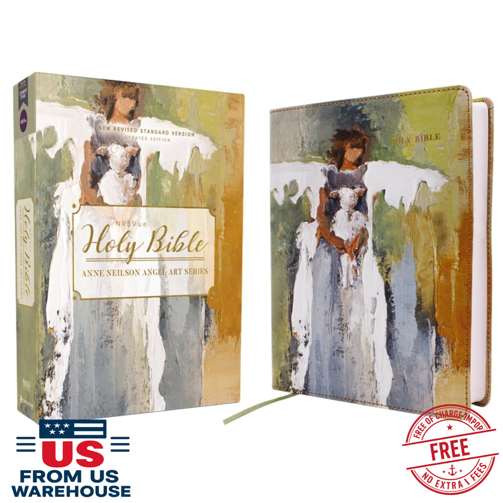 NRSVue Holy Bible Anne Neilson Angel Art Series Multi-Color Leathersoft by Zonde