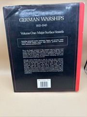 GERMAN WARSHIPS, 1815-1945: MAJOR SURFACE VESSELS By Erich Groener & Mint