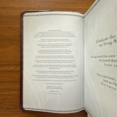 Jesus Lives Sarah Young Devotional Burgundy Faux Leather 2009 Ribbon Marker