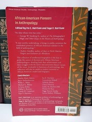 African-American Pioneers in Anthropology Zora Neale Hurston St Clair Drake Book