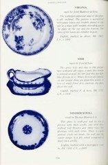 Flow Blue China ID Book 1 Adams Brownfields +