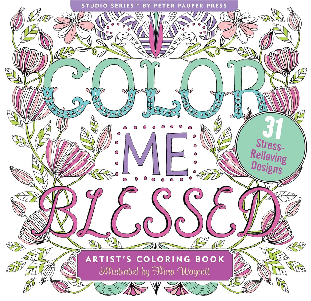 Inspirational Coloring Book for Adults 31 Pages Thick Paper Relaxing Artwork